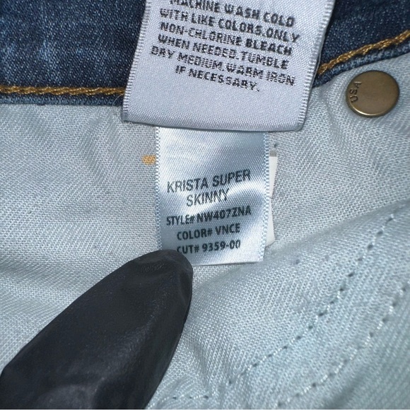 💝Women’s Hudson Krista Super Skinny Jean Size 27 - Picture 16 of 16